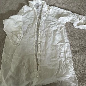 White linen blouse